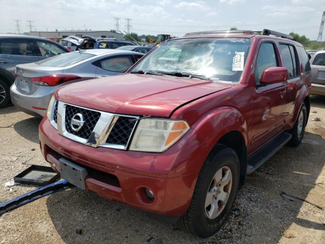 5N1AR18W87C615523 - 2007 NISSAN PATHFINDER LE RED photo 1