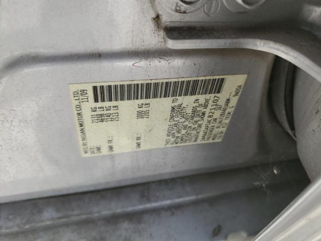 1N4AA5AP1AC821107 - 2010 NISSAN MAXIMA S SILVER photo 12