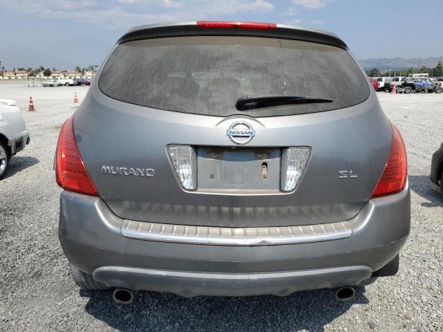 JN8AZ08T07W525113 - 2007 NISSAN MURANO SL SILVER photo 6