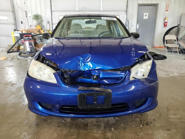 1HGES16304L006569 - 2004 HONDA CIVIC DX VP Mavi foto 5