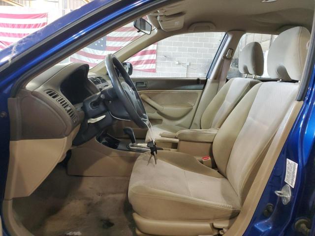 1HGES16304L006569 - 2004 HONDA CIVIC DX VP Mavi foto 7