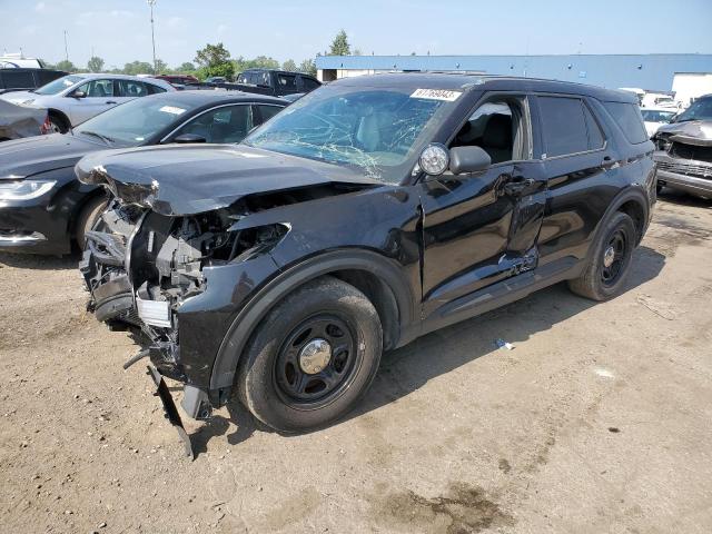 1FM5K8AC9MGC00147 - 2021 FORD EXPLORER POLICE INTERCEPTOR BLACK photo 1