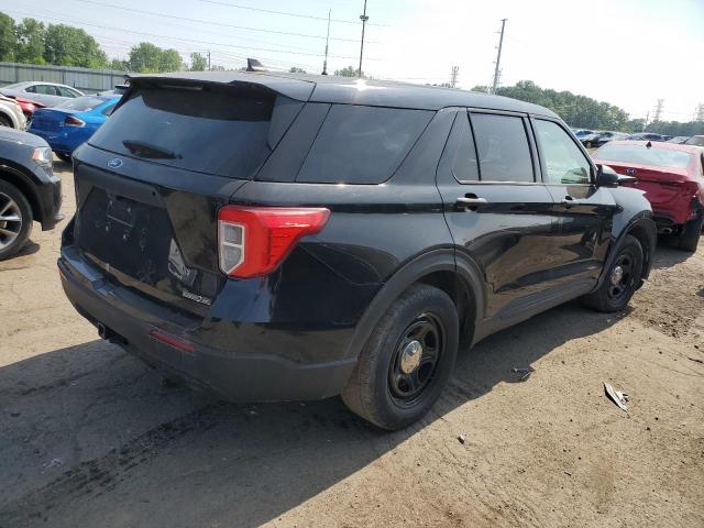 1FM5K8AC9MGC00147 - 2021 FORD EXPLORER POLICE INTERCEPTOR BLACK photo 3