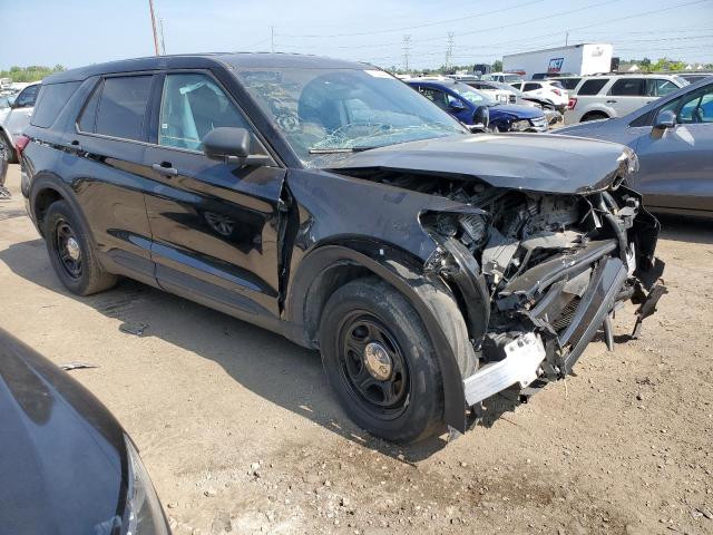1FM5K8AC9MGC00147 - 2021 FORD EXPLORER POLICE INTERCEPTOR BLACK photo 4