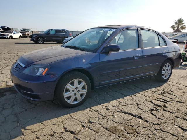 2HGES26843H615385 - 2003 HONDA CIVIC EX BLUE photo 1