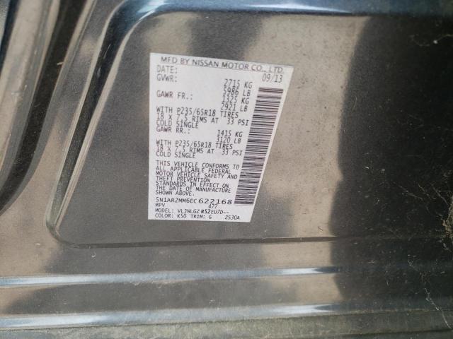 5N1AR2MM6EC622168 - 2014 NISSAN PATHFINDER S GRAY photo 12