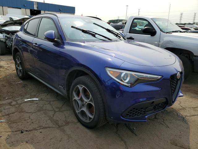 ZASPAJAN0N7D46101 - 2022 ALFA ROMEO STELVIO BLUE photo 4