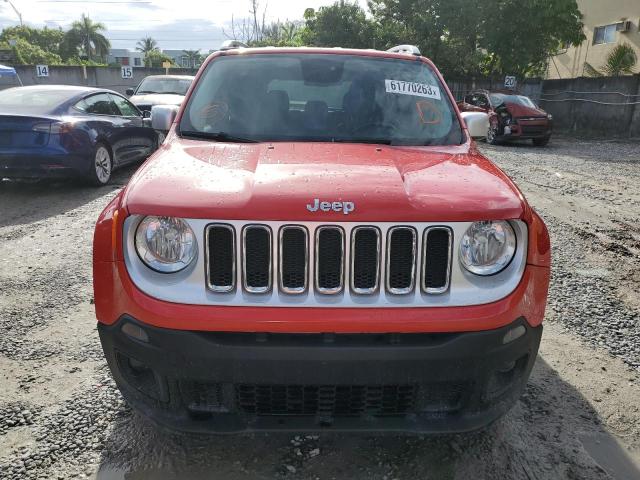 ZACCJADT9GPC84706 - 2016 JEEP RENEGADE LIMITED RED photo 5