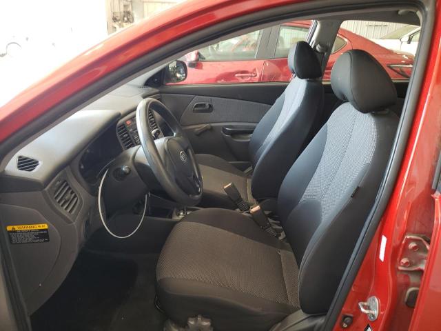 KNADH4A34B6731344 - 2011 KIA RIO BASE RED photo 7