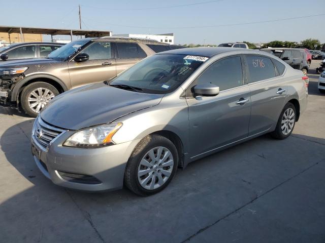 3N1AB7AP1DL690307 - 2013 NISSAN SENTRA S SILVER photo 1