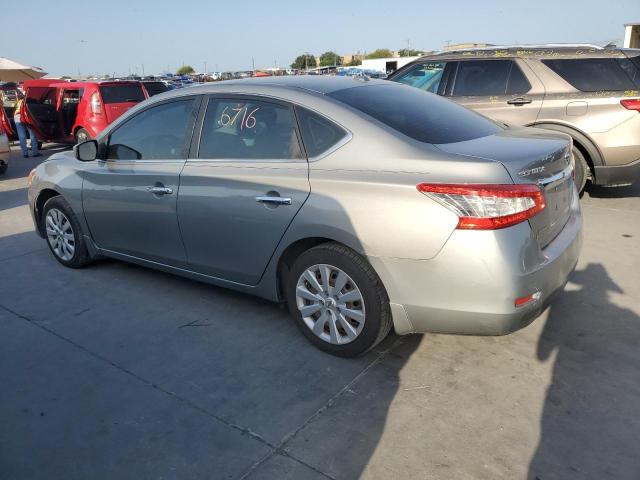 3N1AB7AP1DL690307 - 2013 NISSAN SENTRA S SILVER photo 2