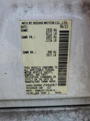 1N4AL3AP9DC296087 - 2013 NISSAN ALTIMA 2.5 Weiß Foto 13