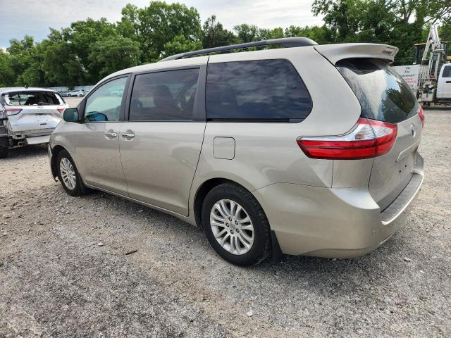 5TDYZ3DC7HS833463 - 2017 TOYOTA SIENNA XLE BEIGE photo 2