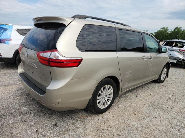5TDYZ3DC7HS833463 - 2017 TOYOTA SIENNA XLE BEIGE photo 3