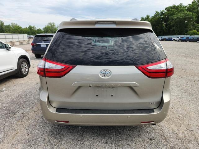 5TDYZ3DC7HS833463 - 2017 TOYOTA SIENNA XLE BEIGE photo 6
