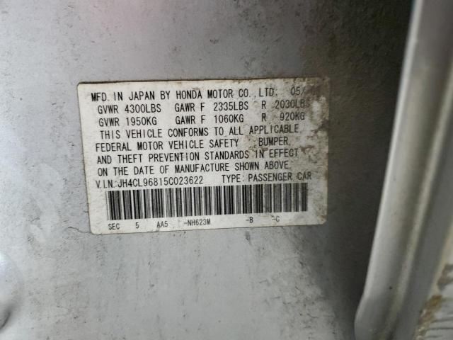 JH4CL96815C023622 - 2005 ACURA TSX 银色 照片 13