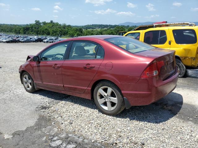 1HGFA16857L103533 - 2007 HONDA CIVIC EX RED photo 2