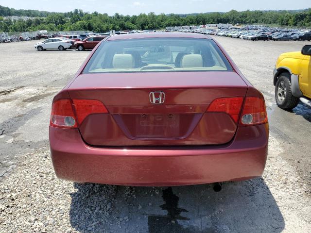 1HGFA16857L103533 - 2007 HONDA CIVIC EX RED photo 6