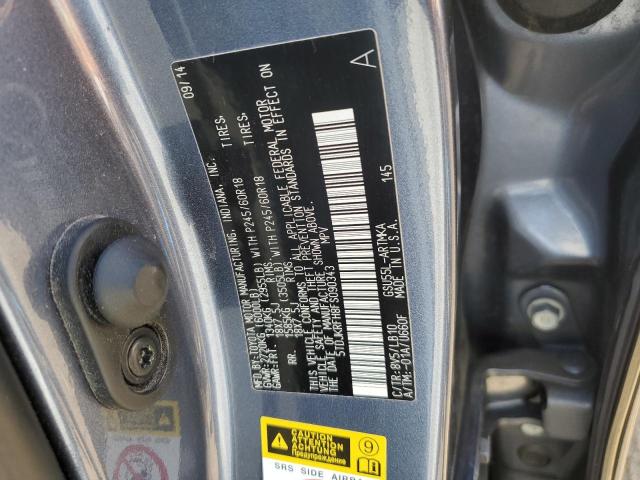 5TDJKRFH8FS090343 - 2015 TOYOTA HIGHLANDER XLE Mavi foto 13