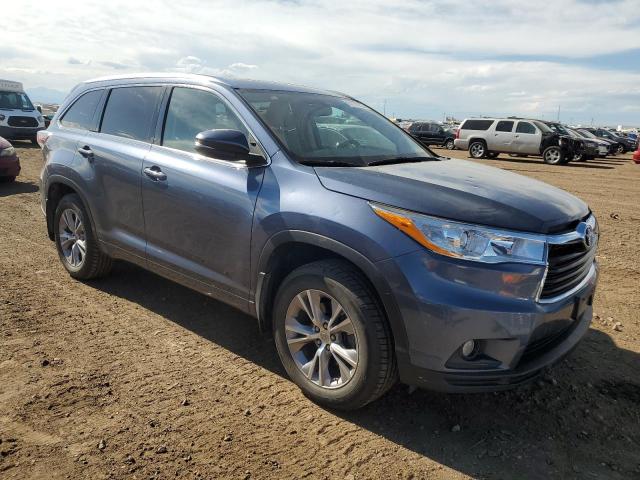 5TDJKRFH8FS090343 - 2015 TOYOTA HIGHLANDER XLE Mavi foto 4