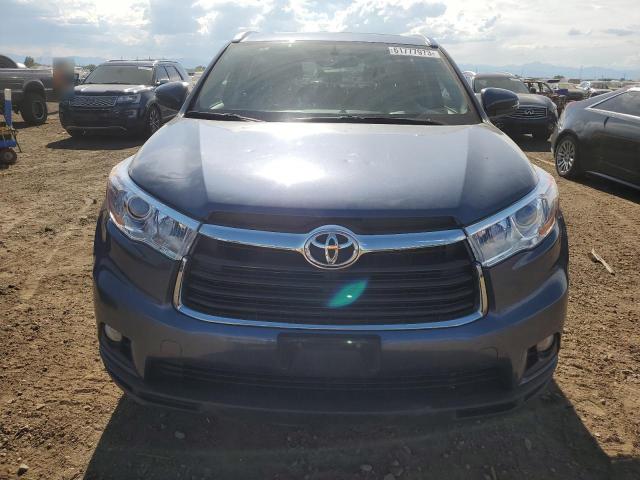 5TDJKRFH8FS090343 - 2015 TOYOTA HIGHLANDER XLE Mavi foto 5