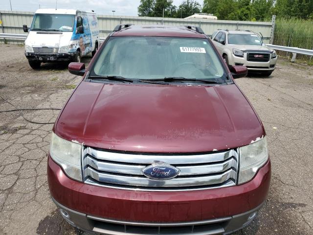 1FMDK05W88GA33125 - 2008 FORD TAURUS X SEL BURGUNDY photo 5