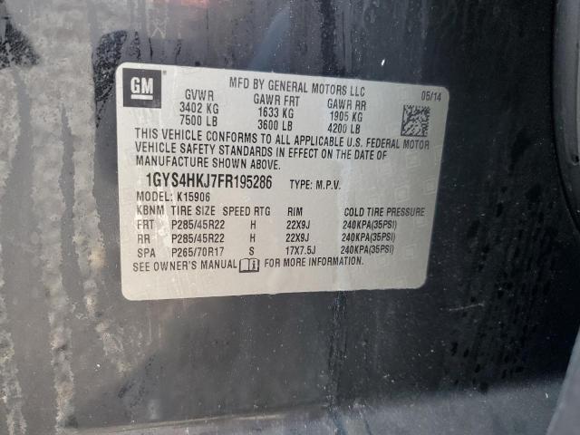 1GYS4HKJ7FR195286 - 2015 CADILLAC ESCALADE ESV LUXURY 黑色 照片 12