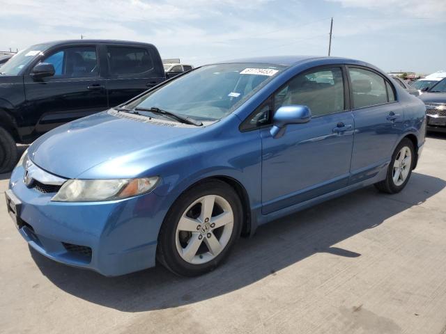 2HGFA16679H346484 - 2009 HONDA CIVIC LX-S Mavi foto 1