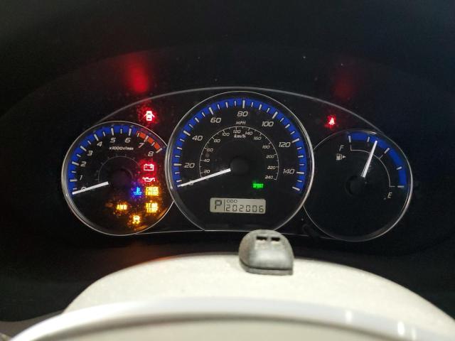 JF2SHABC0BH716868 - 2011 SUBARU FORESTER 2.5X WHITE photo 9