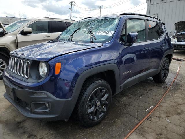 ZACCJBBB2JPH74234 - 2018 JEEP RENEGADE LATITUDE BLUE photo 1