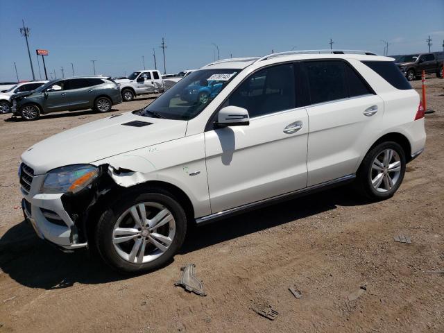 4JGDA5HB6CA029918 - 2012 MERCEDES-BENZ ML 350 4MATIC WHITE photo 1