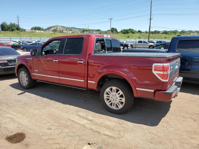 1FTFW1CT6DFB97845 - 2013 FORD F150 SUPERCREW RED photo 2