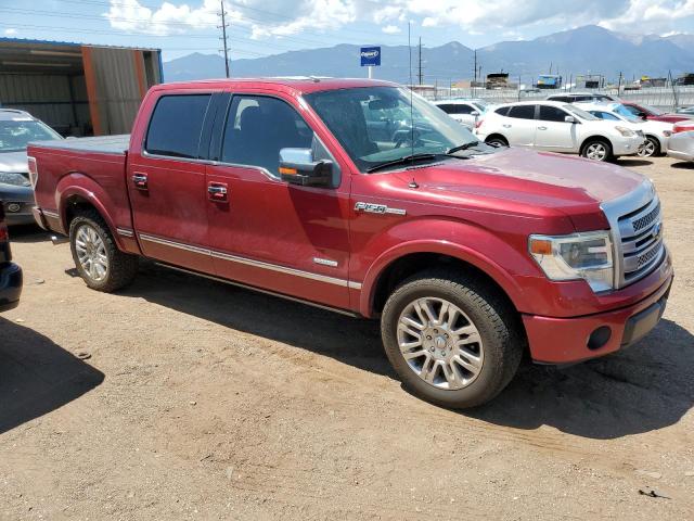1FTFW1CT6DFB97845 - 2013 FORD F150 SUPERCREW RED photo 4