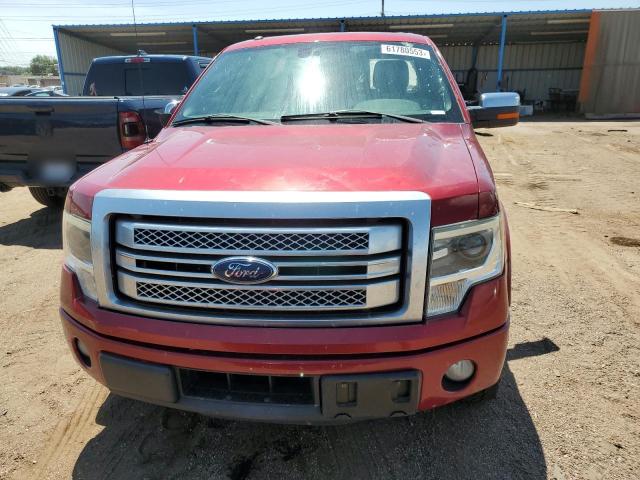 1FTFW1CT6DFB97845 - 2013 FORD F150 SUPERCREW RED photo 5