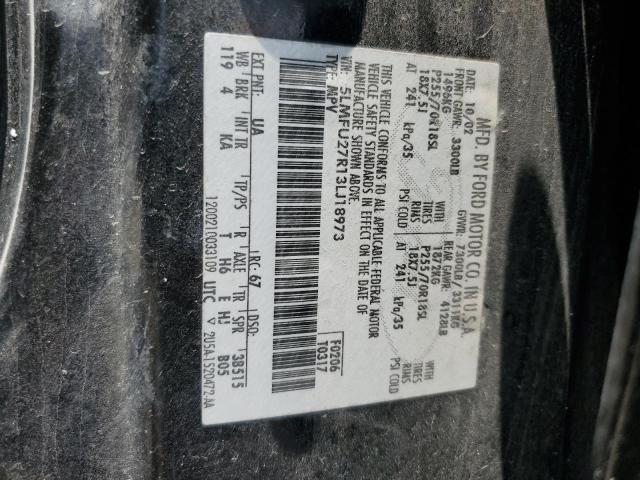 5LMFU27R13LJ18973 - 2003 LINCOLN NAVIGATOR შავი ფოტო 13