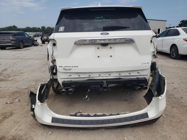 1FM5K8HC9MGA04618 - 2021 FORD EXPLORER PLATINUM WHITE photo 6