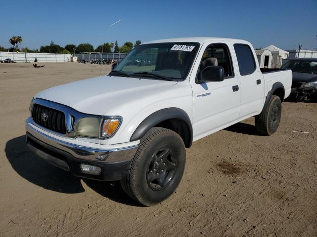 5TEGN92NX4Z400182 - 2004 TOYOTA TACOMA DOUBLE CAB PRERUNNER WHITE photo 1