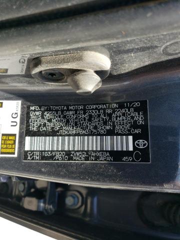 JTDKAMFP6M3175780 - 2021 TOYOTA PRIUS PRIM LE 灰色 照片 12