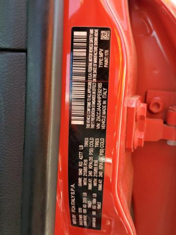 ZACCJAAB4HPE92165 - 2017 JEEP RENEGADE SPORT RED photo 13