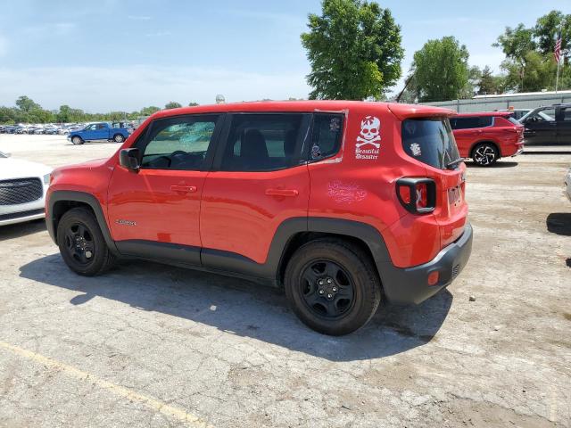ZACCJAAB4HPE92165 - 2017 JEEP RENEGADE SPORT RED photo 2