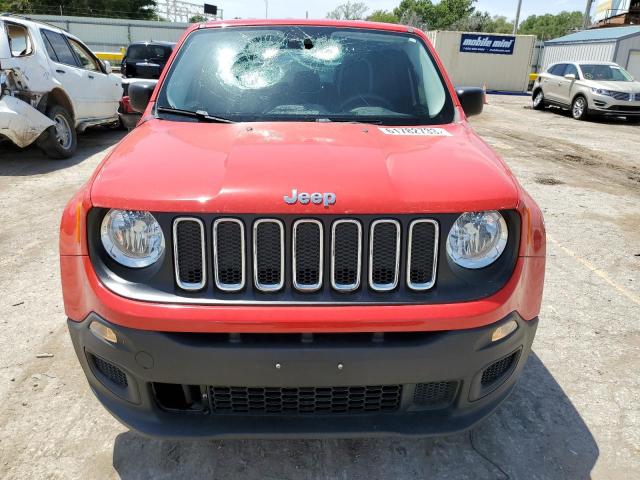 ZACCJAAB4HPE92165 - 2017 JEEP RENEGADE SPORT RED photo 5