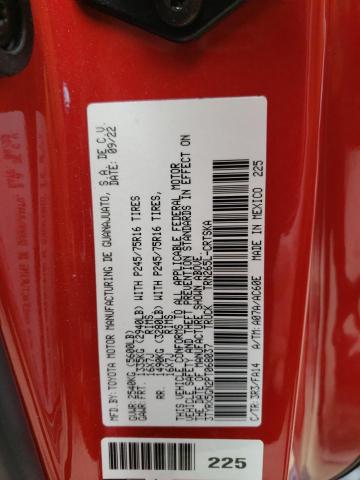 3TYRX5GN2PT068037 - 2023 TOYOTA TACOMA ACCESS CAB წითელი ფოტო 12