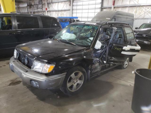 JF1SF655XWH759267 - 1998 SUBARU FORESTER S BLACK photo 1