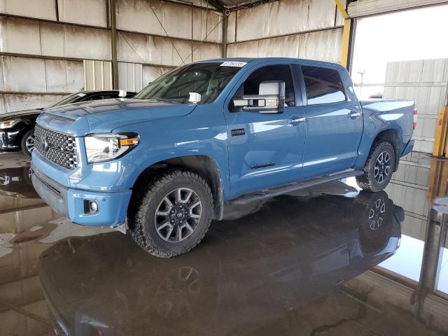 5TFHY5F19LX884086 - 2020 TOYOTA TUNDRA CREWMAX LIMITED BLUE photo 1