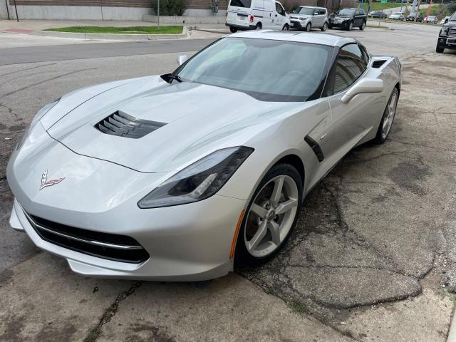 1G1YA2D73F5115456 - 2015 CHEVROLET CORVETTE STINGRAY 1LT SILVER photo 2