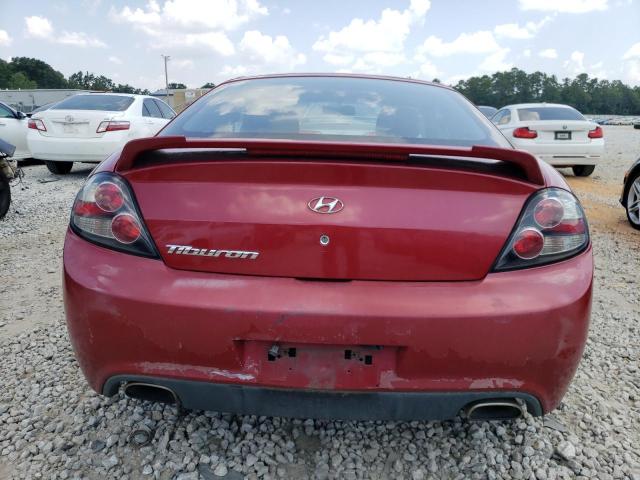 KMHHM66D18U281908 - 2008 HYUNDAI TIBURON GS BURGUNDY photo 6