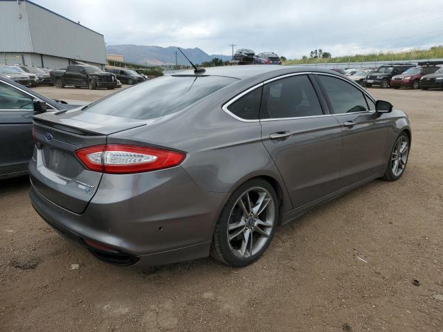 3FA6P0D95DR139499 - 2013 FORD FUSION TITANIUM GRAY photo 3