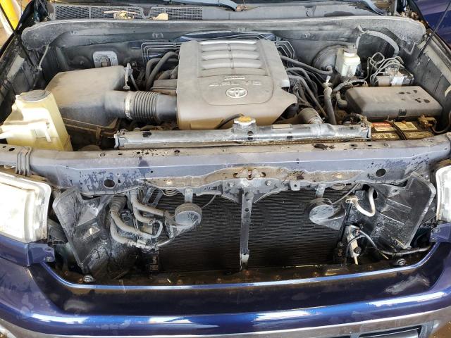 5TFUM5F1XAX010093 - 2010 TOYOTA TUNDRA DOUBLE CAB SR5 BLUE photo 11