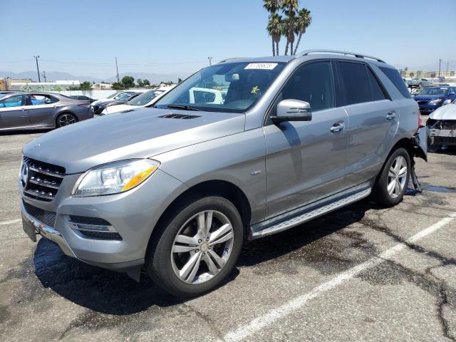 4JGDA5HB8CA015552 - 2012 MERCEDES-BENZ ML 350 4MATIC GRAY photo 1