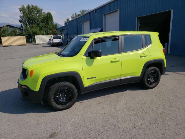 ZACCJBAB1JPJ00686 - 2018 JEEP RENEGADE SPORT GREEN photo 1